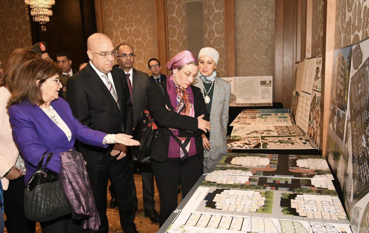 وزيرا الإسكان والبيئة يفتتحان معرض مشروعات مسابقة تصميم "الإسكان الأخضر"